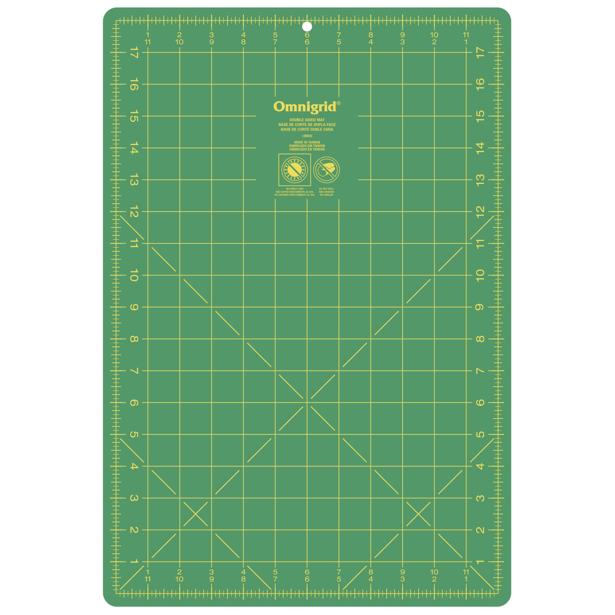 Omnigrid® Double Sided Cutting Mat, 12" x 18"